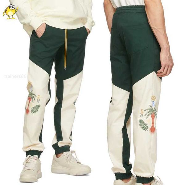 men's pants rhude trousers men woman high street clothing coconut tree letter print loose stretch drawstring splice sweatpants, Black
men's pants rhude trousers men woman high street clothing coconut tree letter print loose stretch drawstring splice sweatpants, Black