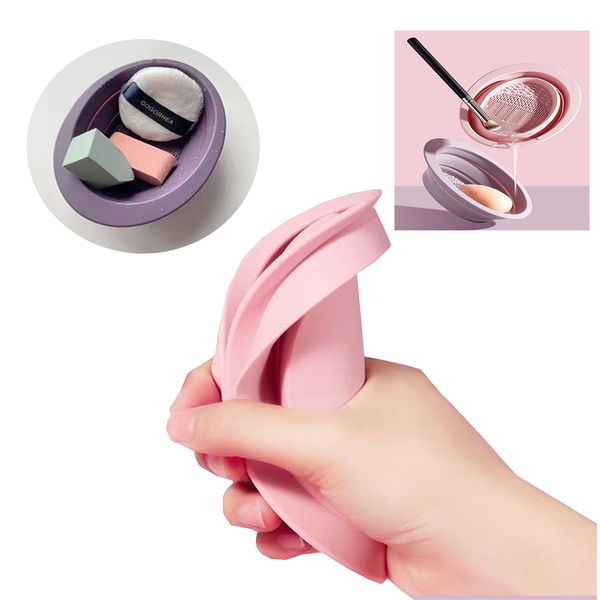 makeup brushs cleaner cosmetic washing brush gel cleaning mat cleaner pad scrubbe board tools silicone folding bowl
makeup brushs cleaner cosmetic washing brush gel cleaning mat cleaner pad scrubbe board tools silicone folding bowl