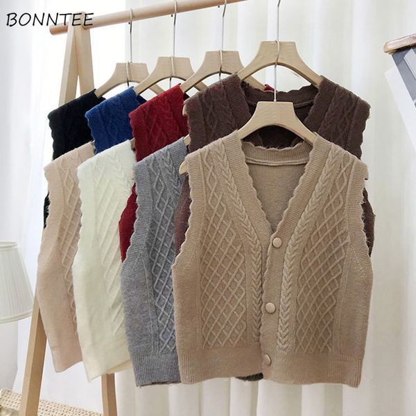 women's vests sweater vest women clothes vintage v-neck spring solid korean style loose sleeveless knitting warm elasticity chandails c, Black;white
women's vests sweater vest women clothes vintage v-neck spring solid korean style loose sleeveless knitting warm elasticity chandails c, Black;white
