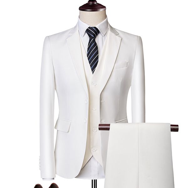 men's suits blazers jacket vest pants men's suit three-piece suit solid color slim-fit boutique business fashion men's clothi, White;black
men's suits blazers jacket vest pants men's suit three-piece suit solid color slim-fit boutique business fashion men's clothi, White;black