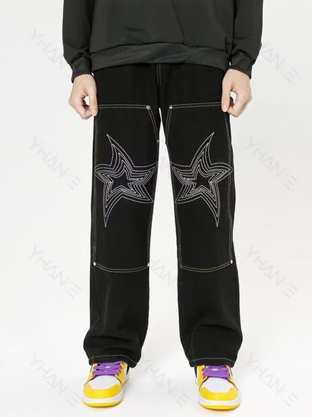 mens jeans latest design star embroidery straight loose fit boyfriend pants pantalone hombre y2k fashion mid rise baggy for men denim 230321, Blue
mens jeans latest design star embroidery straight loose fit boyfriend pants pantalone hombre y2k fashion mid rise baggy for men denim 230321, Blue