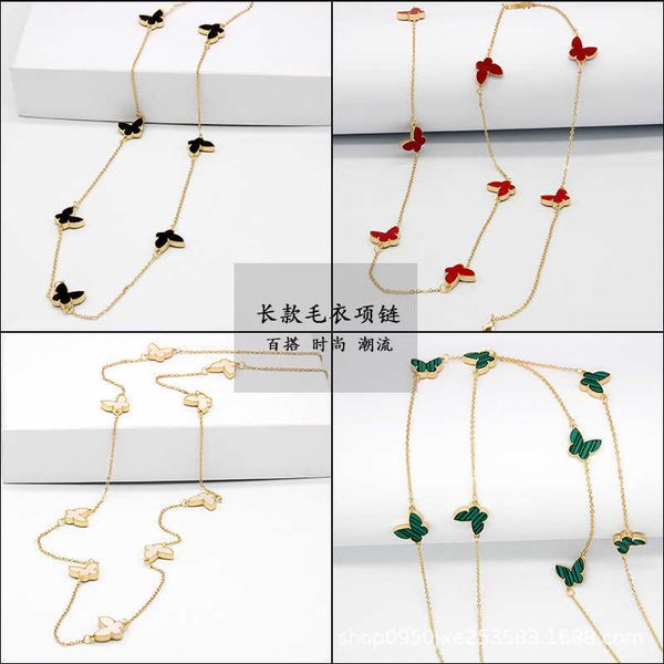 pendant necklaces strands strings cdd clover necklace female 2021 butterfly medium long sweater chain factory, Silver
pendant necklaces strands strings cdd clover necklace female 2021 butterfly medium long sweater chain factory, Silver