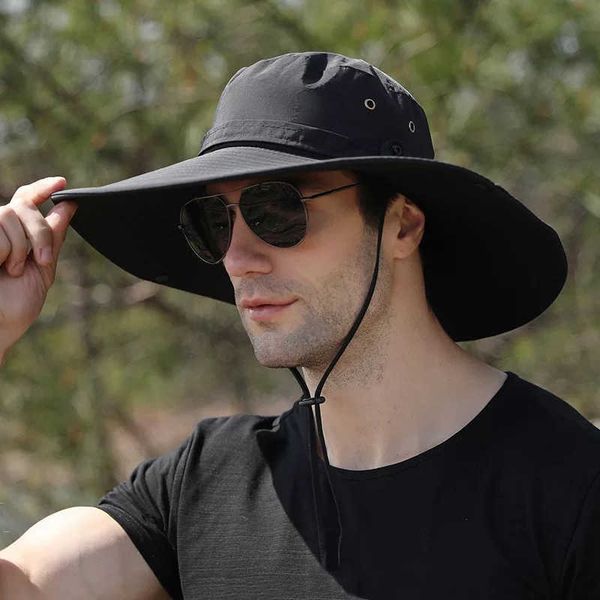 wide brim hats waterproof buckets hat for men summer uv protection sun hat long wide brim boonie caps male outdoor hiking fishing cap aa2303, Blue;gray
wide brim hats waterproof buckets hat for men summer uv protection sun hat long wide brim boonie caps male outdoor hiking fishing cap aa2303, Blue;gray