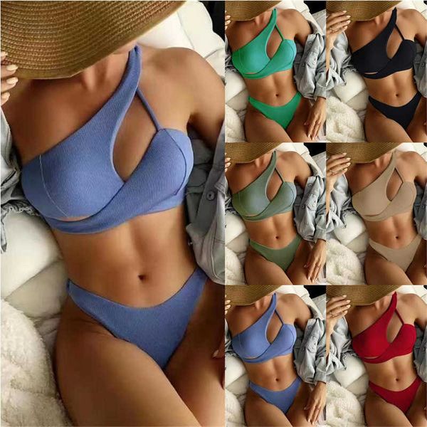 women's g-stringsthong swimsuit sling fashion bikini2023 new split bikini single shoulder swimsuit women, Black;white
women's g-stringsthong swimsuit sling fashion bikini2023 new split bikini single shoulder swimsuit women, Black;white