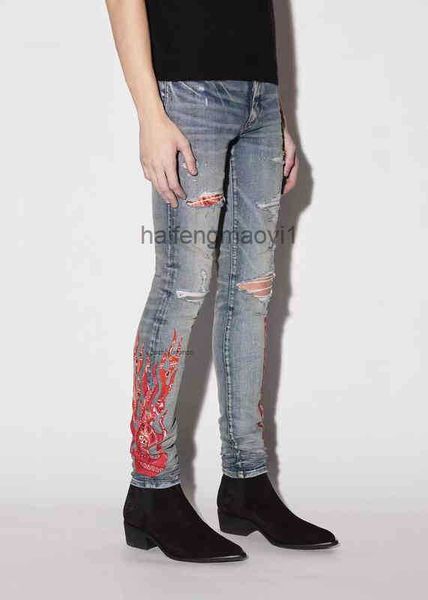 designer men jeans fg new paisley cashew flower flame embroidery hole embroidery used jeans european and american fashion brand, Blue
designer men jeans fg new paisley cashew flower flame embroidery hole embroidery used jeans european and american fashion brand, Blue