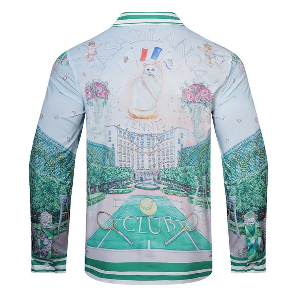 long sleeve shirt casablanca 2023 new sports autumn and winter print high-quality designer silk shirt size l xl 2xl 3xl, White;black
long sleeve shirt casablanca 2023 new sports autumn and winter print high-quality designer silk shirt size l xl 2xl 3xl, White;black