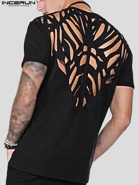 men s t shirts incerun 2023 american style leisure camiseta fashion male hollow solid all match short sleeve s 5xl 230321, White;black
men s t shirts incerun 2023 american style leisure camiseta fashion male hollow solid all match short sleeve s 5xl 230321, White;black