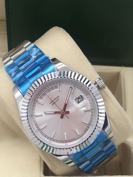 men's automatic movement watches 41mm fashion designer mechanical stainless steel strap man watch classic styles sports business men wr, Slivery;golden
men's automatic movement watches 41mm fashion designer mechanical stainless steel strap man watch classic styles sports business men wr, Slivery;golden