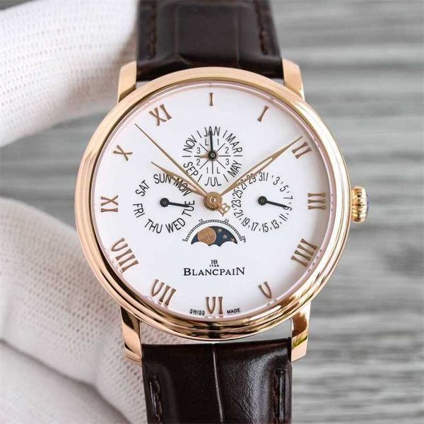 calendar multifunctional mondphasen watch perpetual zhongshi new blancpain precision classic steel mechanical men's watch 6656-1127-55b, Slivery;golden
calendar multifunctional mondphasen watch perpetual zhongshi new blancpain precision classic steel mechanical men's watch 6656-1127-55b, Slivery;golden