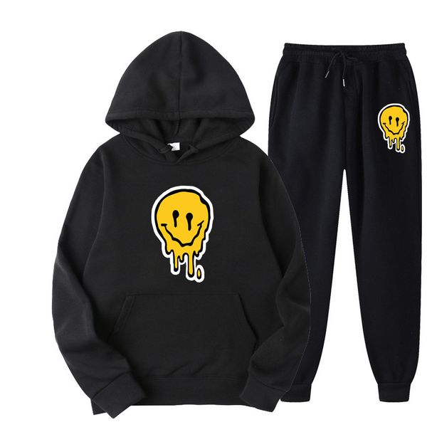fashion smiley face printed men's women's tracksuits plush thickened sports casual sweater hoodie set pants women sports jogging p, Gray
fashion smiley face printed men's women's tracksuits plush thickened sports casual sweater hoodie set pants women sports jogging p, Gray