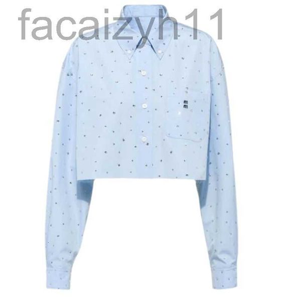 designer women brand vintage cotton short shirts blouse with diamant 2022 girls milan runway high end custom poplin shirt long sleeve pullo, White
designer women brand vintage cotton short shirts blouse with diamant 2022 girls milan runway high end custom poplin shirt long sleeve pullo, White