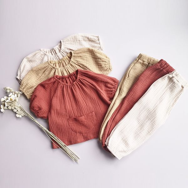 pajamas kids clothing sets 2pcs autumn children suit fall solid boys girls long sleeve trousers linen cotton outfits 230322, Blue;red
pajamas kids clothing sets 2pcs autumn children suit fall solid boys girls long sleeve trousers linen cotton outfits 230322, Blue;red