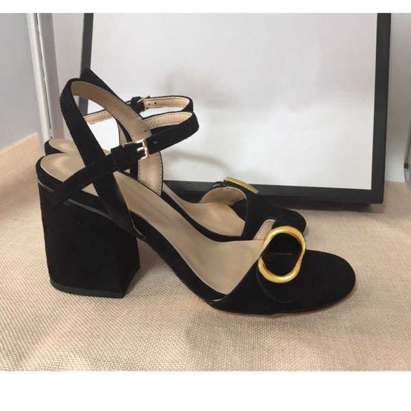 luxury classic high heeled sandals designer shoes fashion 100% leather women wedding dress dance shoe heels metal belt buckle thick heel wom, Black
luxury classic high heeled sandals designer shoes fashion 100% leather women wedding dress dance shoe heels metal belt buckle thick heel wom, Black