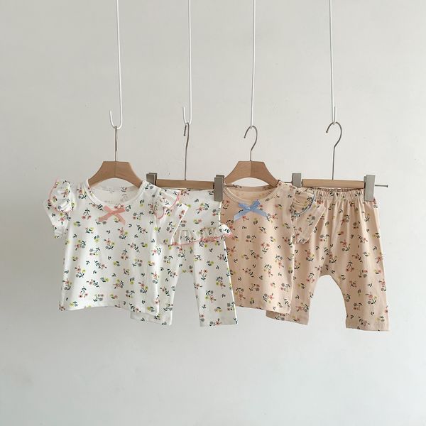 clothing sets summer baby clothes set floral girls two pieces pajama set ruffle girls sleep wear 230322, White
clothing sets summer baby clothes set floral girls two pieces pajama set ruffle girls sleep wear 230322, White