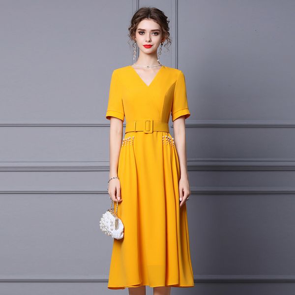 party dresses dress female summer gentle wind nailed bead short-sleeved v-neck corset dress 230322, White;black
party dresses dress female summer gentle wind nailed bead short-sleeved v-neck corset dress 230322, White;black