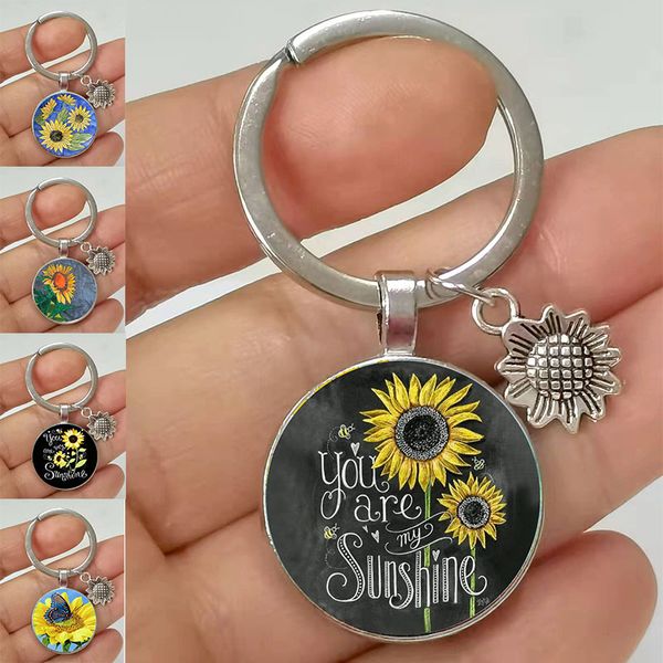 sunflower alloy key rings glass convex keychain car case charm metalgift women men, Slivery;golden
sunflower alloy key rings glass convex keychain car case charm metalgift women men, Slivery;golden