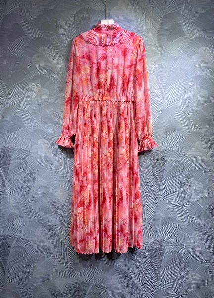 2023 spring style floral dress,pink chiffon printed pleated skirt high set light luxury temperament ladies design sense large swing long dre, Black;gray
2023 spring style floral dress,pink chiffon printed pleated skirt high set light luxury temperament ladies design sense large swing long dre, Black;gray