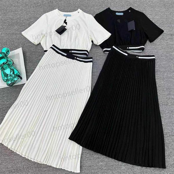 early spring womens designer dresses sets ladies ribbon elastic classic neckline letter print chest triangle decorative white short sleeve h
early spring womens designer dresses sets ladies ribbon elastic classic neckline letter print chest triangle decorative white short sleeve h