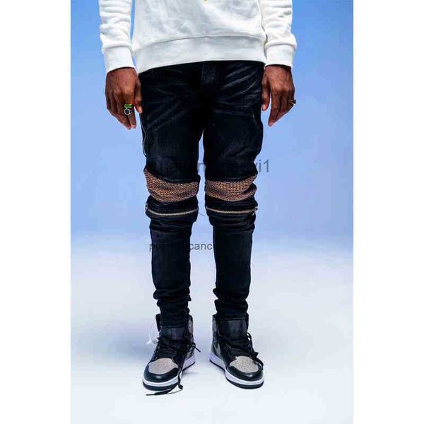 designer men jeans ch high street tide brand washing water used black knee zipper patchwork mx2 locomotive slim fit small leg, Blue
designer men jeans ch high street tide brand washing water used black knee zipper patchwork mx2 locomotive slim fit small leg, Blue