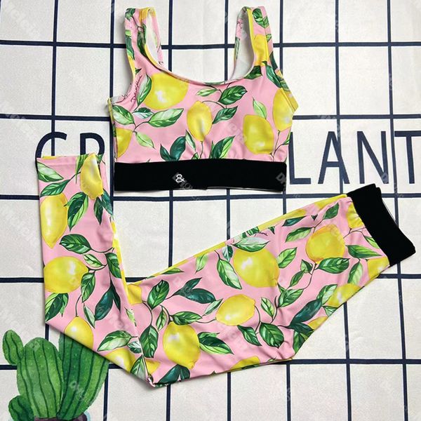 gym sportwear lemon printed tracksuits summer sleeveless yoga outfits high waist lady casual leggings fitness tanks, Gray
gym sportwear lemon printed tracksuits summer sleeveless yoga outfits high waist lady casual leggings fitness tanks, Gray