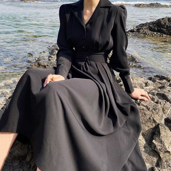 party dresses long maxi for woman single breasted autumn winter notched collar dress elegant vestidos high waist business black y2303, White;black
party dresses long maxi for woman single breasted autumn winter notched collar dress elegant vestidos high waist business black y2303, White;black