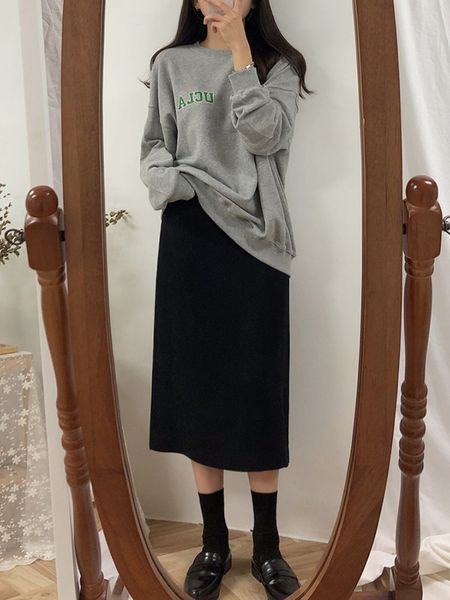 skirts solid black brown mid calf women skirt vintage spring summer straight mi-long high waist girls skirts femininas winter women 230322
skirts solid black brown mid calf women skirt vintage spring summer straight mi-long high waist girls skirts femininas winter women 230322