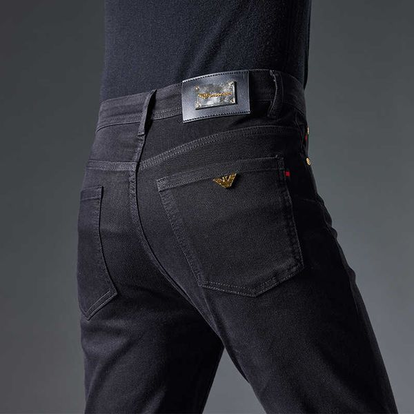 men's jeans designer black pure slim fit feet 2023 autumn winter high end elastic versatile casual long pants 02yq, Blue
men's jeans designer black pure slim fit feet 2023 autumn winter high end elastic versatile casual long pants 02yq, Blue