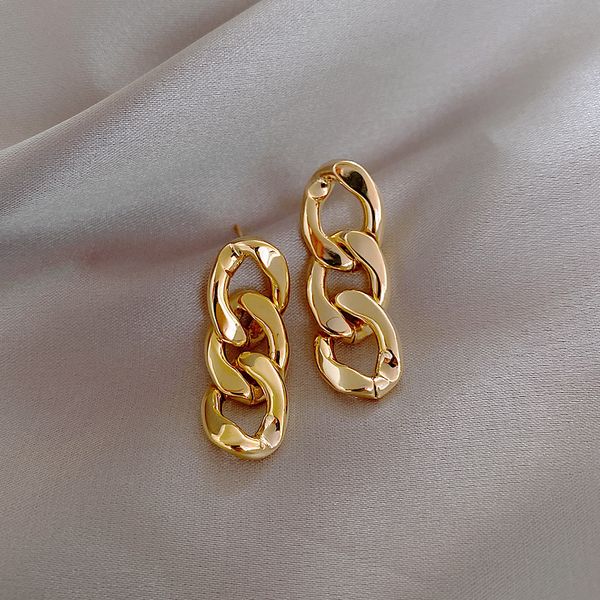 designer chain earrings, metallic cold wind fringe temperament women's stud earrings, Golden;silver
designer chain earrings, metallic cold wind fringe temperament women's stud earrings, Golden;silver