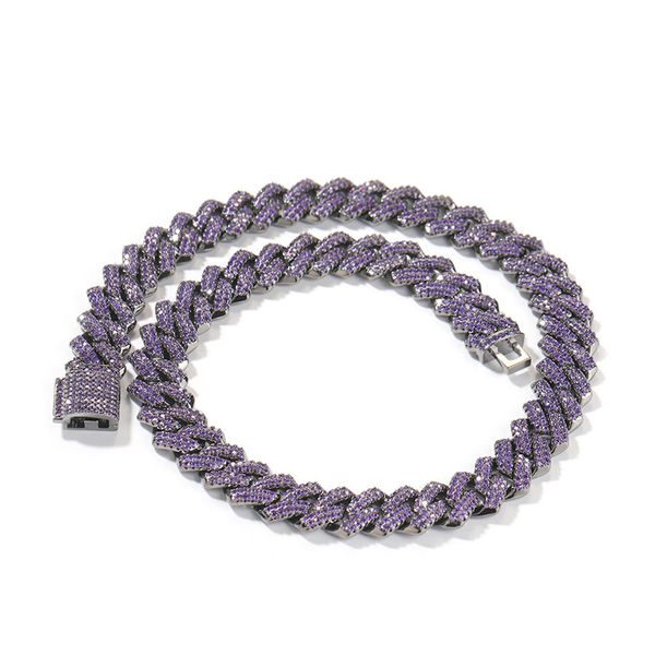 13mm hip hop cuban chain popular copper inlaid purple zircon chain necklace personalized black plated cuban chains
13mm hip hop cuban chain popular copper inlaid purple zircon chain necklace personalized black plated cuban chains
