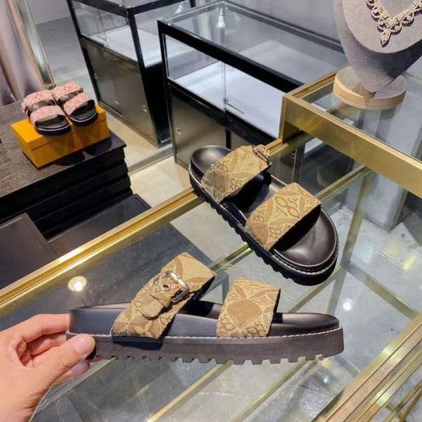 sandals women slides womens slipper waterfront brown flower leather sandal high heels flap 2 straps with adjusted gold buckles bom dia flat, Black
sandals women slides womens slipper waterfront brown flower leather sandal high heels flap 2 straps with adjusted gold buckles bom dia flat, Black