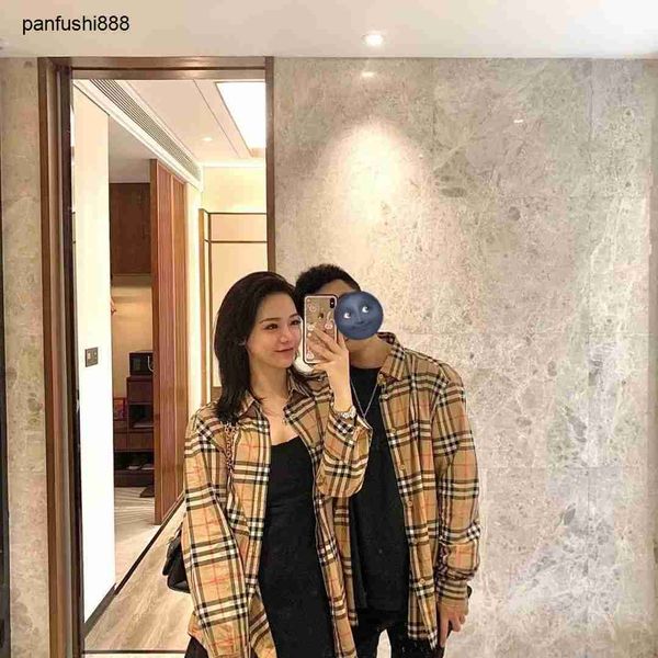 berbery cool shirts high edition bajia pure cotton fashion versatile color blocked plaid shirt men's and women's couples same styl, White;black
berbery cool shirts high edition bajia pure cotton fashion versatile color blocked plaid shirt men's and women's couples same styl, White;black