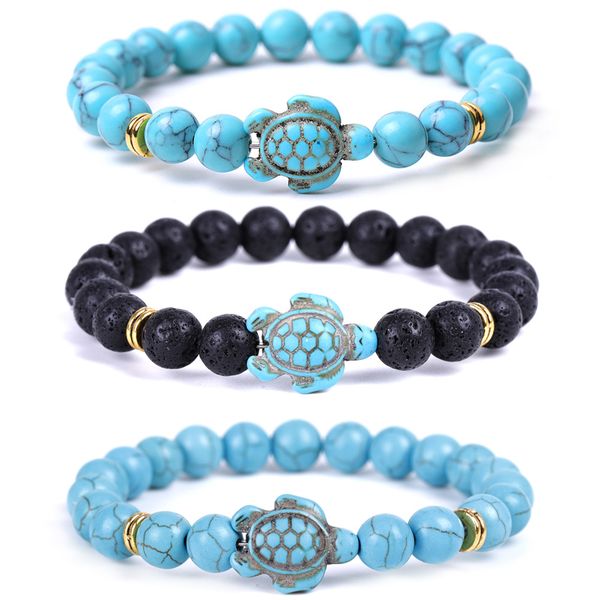 trendy 8mm black lava stone white turquoise beaded tortoise bracelets essential oil diffuser bracelet for women men jewelry
trendy 8mm black lava stone white turquoise beaded tortoise bracelets essential oil diffuser bracelet for women men jewelry