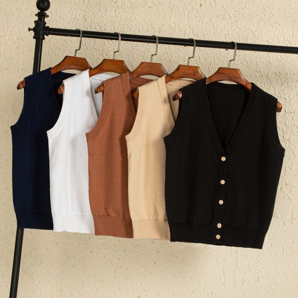 women's vests preppy style women's vest cropped sweater sweaters clothing blouse pullover warm korean padded woman female sleevel, Black;white
women's vests preppy style women's vest cropped sweater sweaters clothing blouse pullover warm korean padded woman female sleevel, Black;white