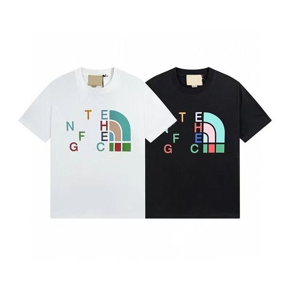 2023 summer new t-shirt men's classic print round neck cotton short sleeve women's loose casual t-shirt, White;black
2023 summer new t-shirt men's classic print round neck cotton short sleeve women's loose casual t-shirt, White;black