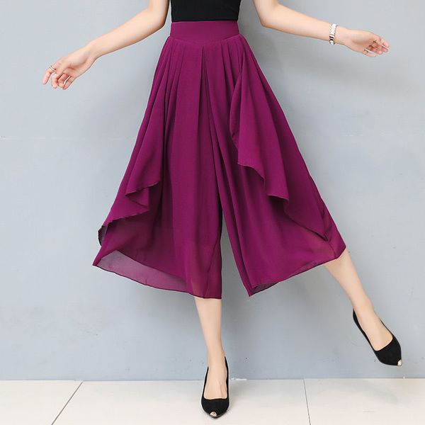 women's pants s 022 chiffon breathable wideleg pants with pocket's summer cropped high waist loose casual skirt 230322, Black;white
women's pants s 022 chiffon breathable wideleg pants with pocket's summer cropped high waist loose casual skirt 230322, Black;white