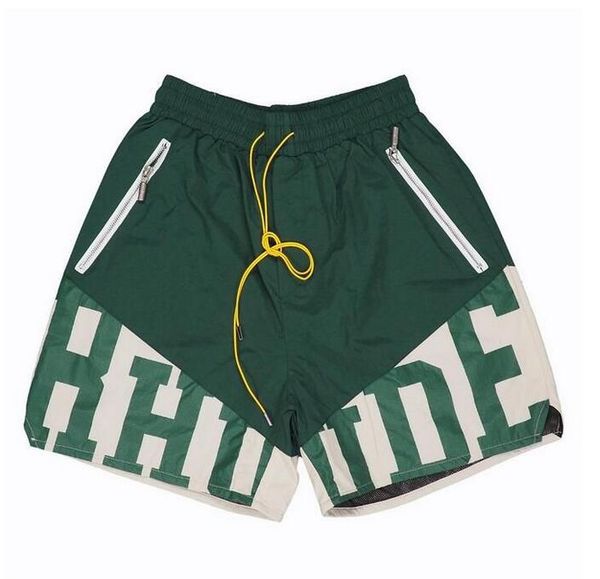 men's shorts designer rhude patchwork leather embroidery mesh fabric alphabet summer breathable basketball multi-pocket pop gym t2qbymf, White;black
men's shorts designer rhude patchwork leather embroidery mesh fabric alphabet summer breathable basketball multi-pocket pop gym t2qbymf, White;black