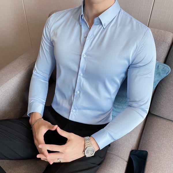 men's casual shirts plus size 6xl 7xl solid long sleeve men casual shirts simple all match business formal wear slim fit tuxedo blouse, White;black
men's casual shirts plus size 6xl 7xl solid long sleeve men casual shirts simple all match business formal wear slim fit tuxedo blouse, White;black