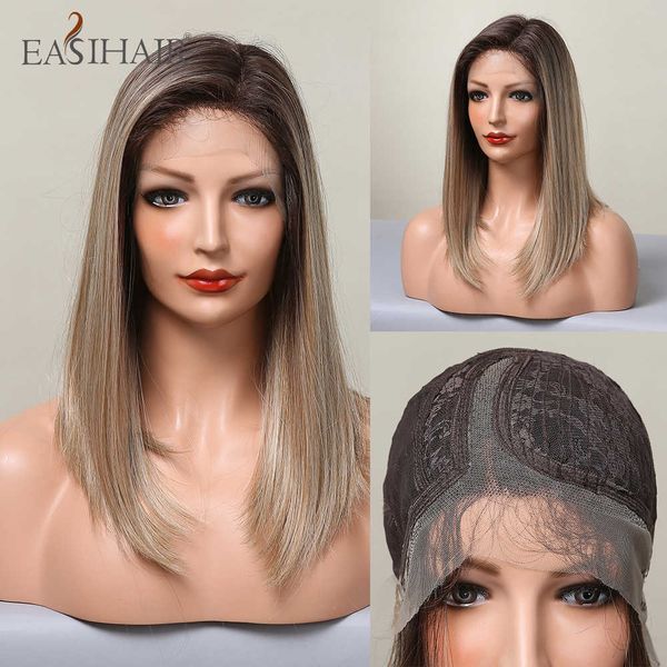 synthetic wigs easihair lace front wig ombre blonde synthetic side part frontal natural hair for women straigth heat resistant 230227, Black
synthetic wigs easihair lace front wig ombre blonde synthetic side part frontal natural hair for women straigth heat resistant 230227, Black