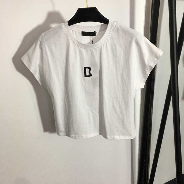 23ss brand designer women t-shirt round neck pure cotton offset monogram off sleeved short sleeve t-shirts womens clothes, White
23ss brand designer women t-shirt round neck pure cotton offset monogram off sleeved short sleeve t-shirts womens clothes, White