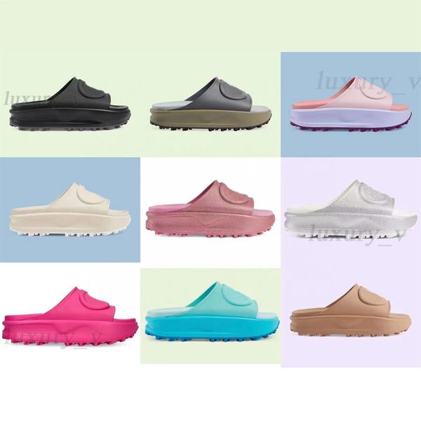 platform slippers women sandals rubber slides mid heel embossed slipper designer mules perforated sandals thick sole slide summer beach flip, Black
platform slippers women sandals rubber slides mid heel embossed slipper designer mules perforated sandals thick sole slide summer beach flip, Black