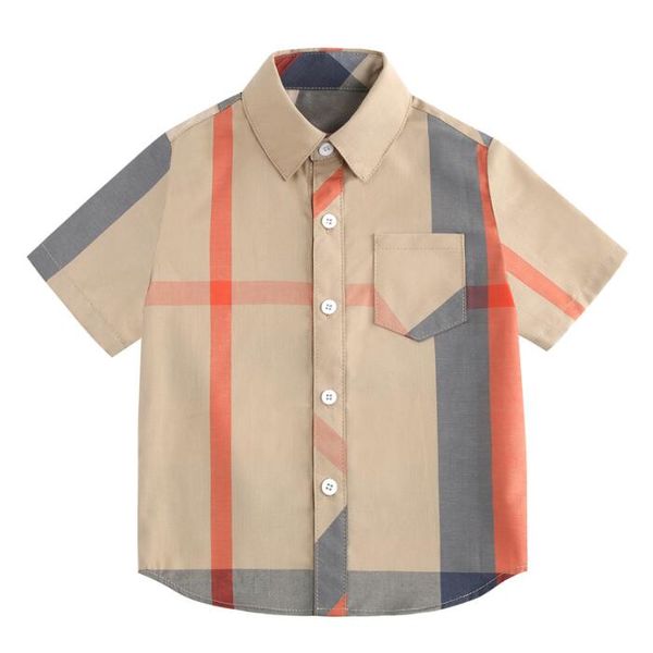 Summer Boys Plaid Shirts Kids Short Sleeve Shirt Children Turn-down Collar Shirt Baby Boy Tops Tees 3-8 Years, As picture
Summer Boys Plaid Shirts Kids Short Sleeve Shirt Children Turn-down Collar Shirt Baby Boy Tops Tees 3-8 Years, As picture