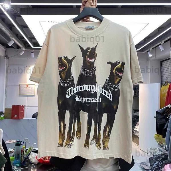 men's t-shirts spirit hound printed washed vintage high street t-shirt t230321, White;black
men's t-shirts spirit hound printed washed vintage high street t-shirt t230321, White;black