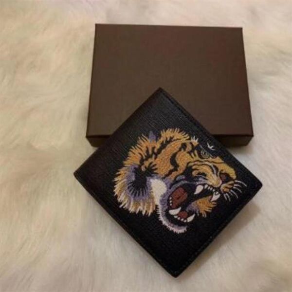 men animal short wallet leather black snake tiger bee wallets women long style luxury purse card holders with gift box 99g, Red;black
men animal short wallet leather black snake tiger bee wallets women long style luxury purse card holders with gift box 99g, Red;black