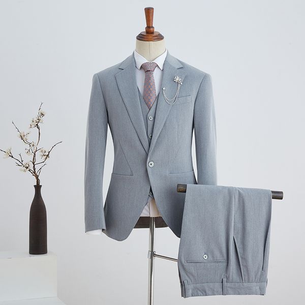 men's suits blazers one button solid color suit sets 3 pieces for men fresh style wedding dressjacketpantsvest custom made tuxedos 2303, White;black
men's suits blazers one button solid color suit sets 3 pieces for men fresh style wedding dressjacketpantsvest custom made tuxedos 2303, White;black