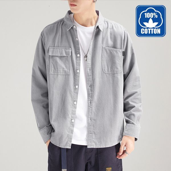 men's casual shirts autumn winter shirts for men vintage corduroy shirt thick pure cotton button up casual long sleeve pocket 230322, White;black
men's casual shirts autumn winter shirts for men vintage corduroy shirt thick pure cotton button up casual long sleeve pocket 230322, White;black