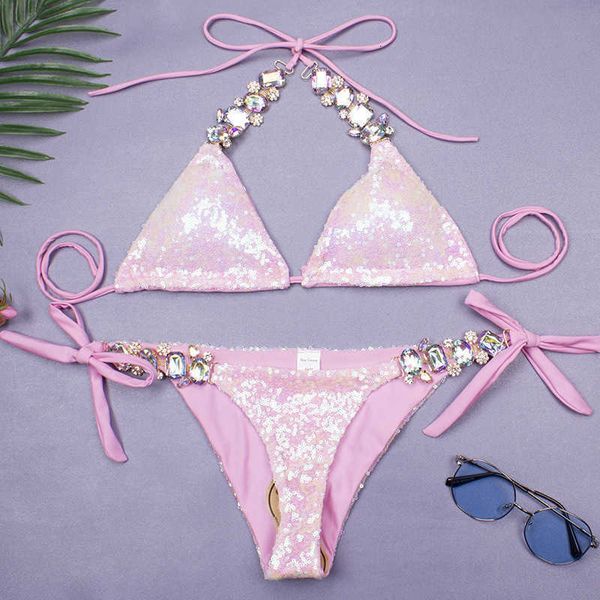 women's g-stringsthong swimsuit sling fashion bikini2023 new sequin bikini three-point swimsuit split, Black;white
women's g-stringsthong swimsuit sling fashion bikini2023 new sequin bikini three-point swimsuit split, Black;white