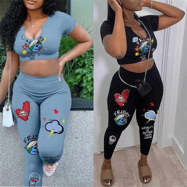 women tracksuits two pieces set designer 2023 new fashion positioning print u-neck short sleeve slim fit pants set, Gray
women tracksuits two pieces set designer 2023 new fashion positioning print u-neck short sleeve slim fit pants set, Gray