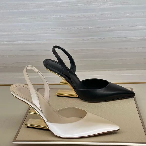 summer luxury first sandals shoes calf leather nude black strap f-shaped sculpted heel gold-colored metal pointed toe lady pumps eu35-43
summer luxury first sandals shoes calf leather nude black strap f-shaped sculpted heel gold-colored metal pointed toe lady pumps eu35-43