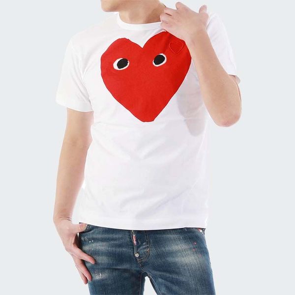 2023 fashion mens t shirt designer big red heart shirt casual women shirts high quanlity tshirts cotton embroidery short sleeve summer tee, White;black
2023 fashion mens t shirt designer big red heart shirt casual women shirts high quanlity tshirts cotton embroidery short sleeve summer tee, White;black