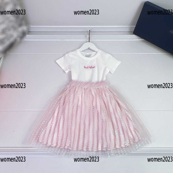 luxury baby clothes embroidered letter kids suit 2-piece set child tshirt and sequin design girls dress size 90-150 cm new product, White
luxury baby clothes embroidered letter kids suit 2-piece set child tshirt and sequin design girls dress size 90-150 cm new product, White